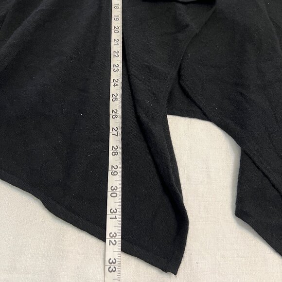 Neiman Marcus Women's Sweater Black Cashmere Open Front Size Medium - Picture 6 of 6